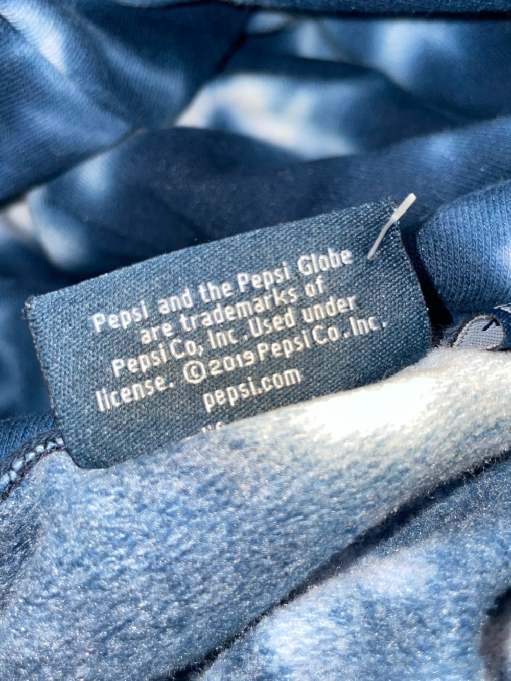 Pepsi Tie-Dye Cropped Hoodie - Blue, White, Red - Picture 7 of 8